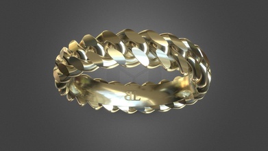 cuban link ring jewelry - 3d model camilo torreblanca fb09c45 3d print model - Mito3D