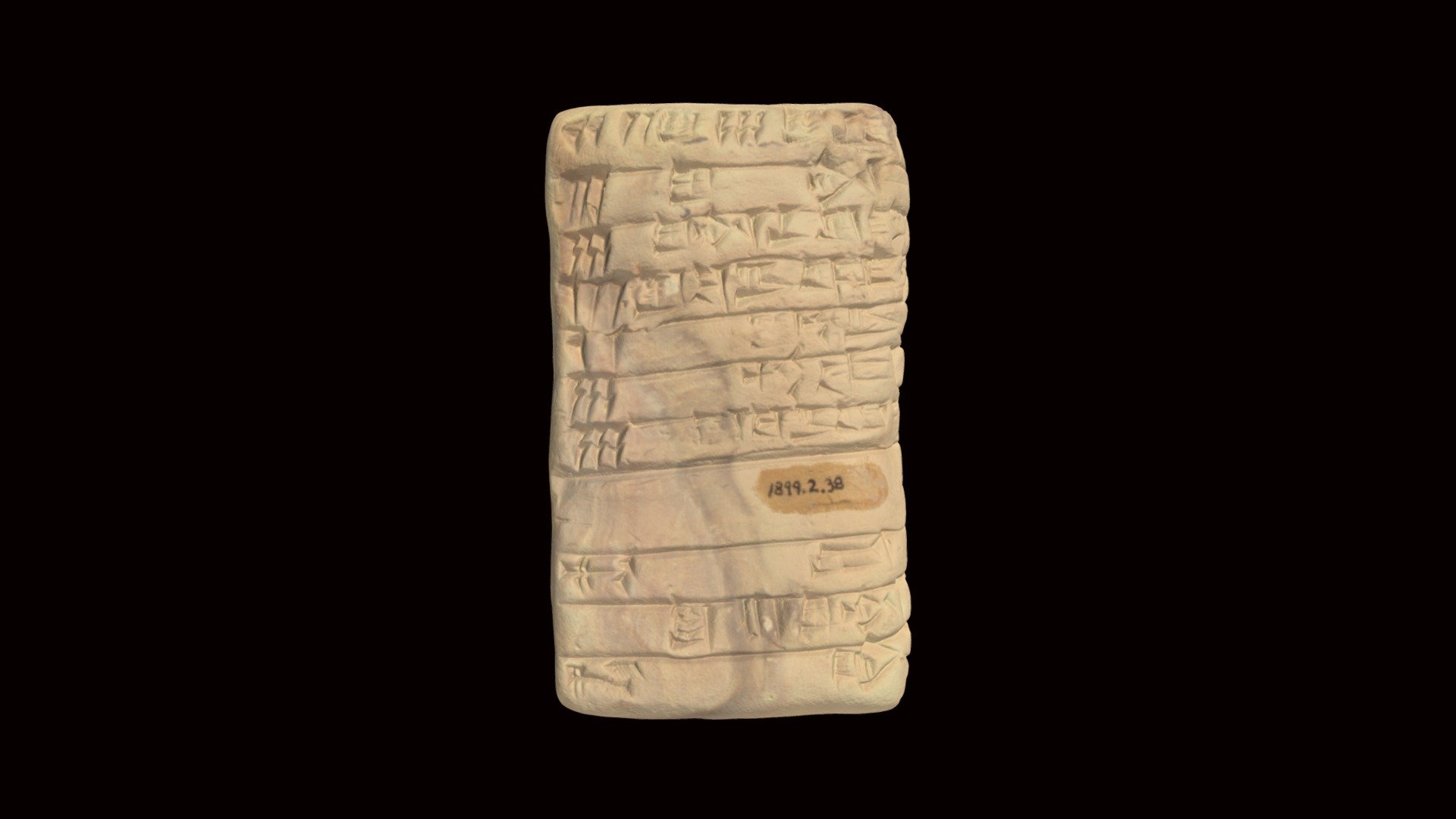 cuneiforme tableta hmane1899238 3d modelo Harvard museo antiguo hmane 7a7975f 3D print model - Mito3D