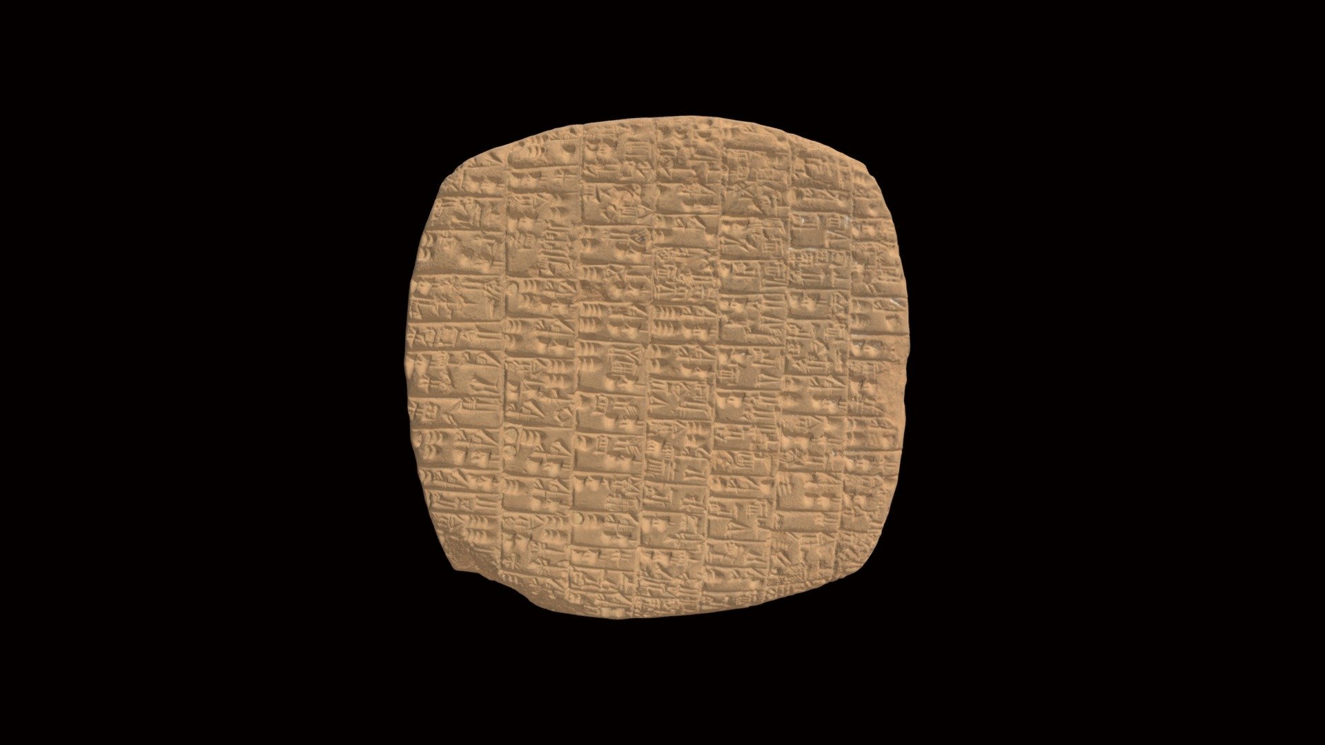 cuneiform tablet hmane1904417 - 3d model harvard museum ancient east hmane e90022e 3D print model - Mito3D