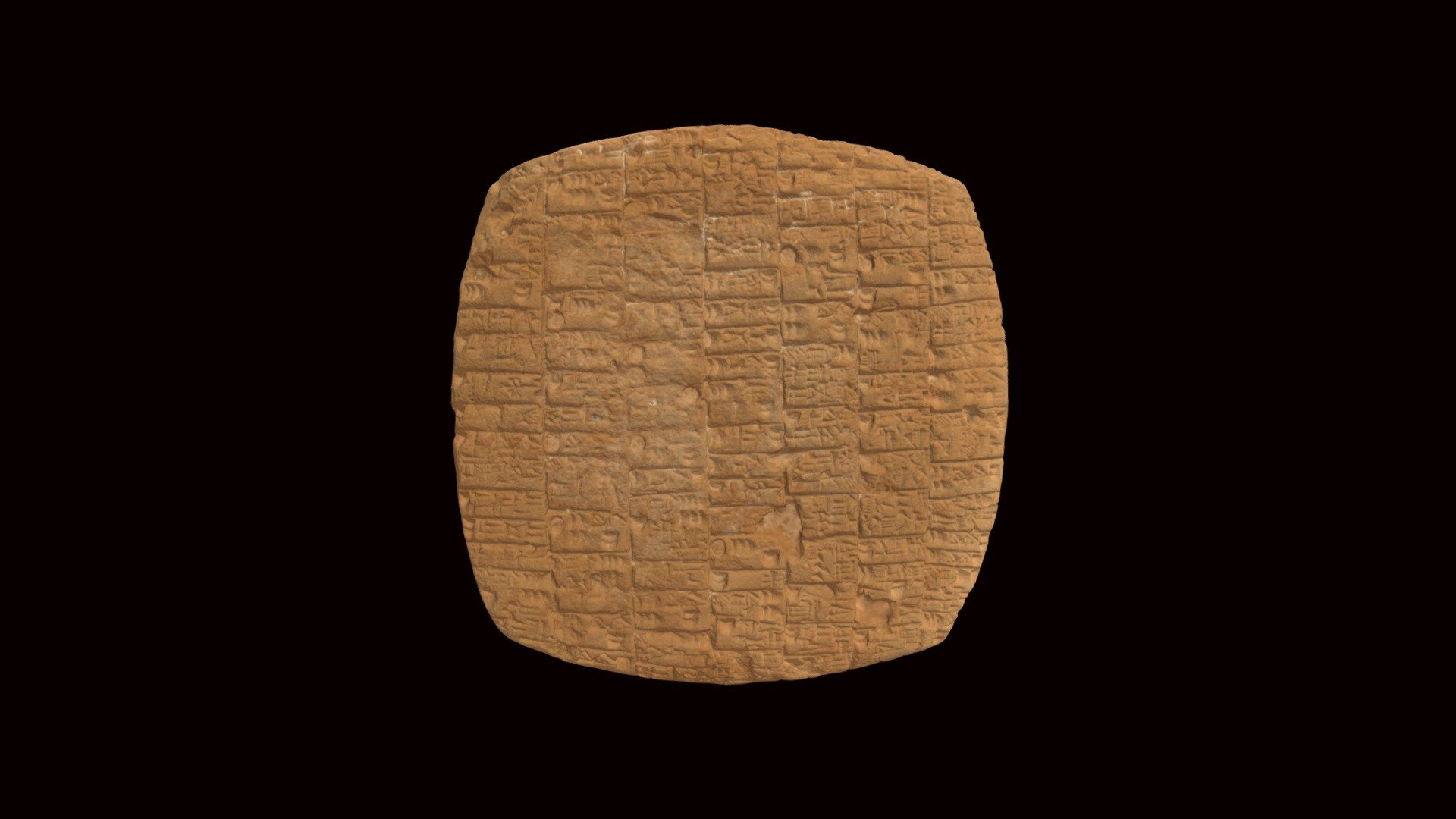 cuneiform tablet hmane190449 - 3d model harvard museum ancient east hmane 5f3b6e4 3D print model - Mito3D