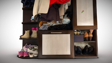 cupboard - buy royalty free 3d model foto retina ferret 176bcbd closet men&rsquo s women&rsquo children&rsquo clothes shoe boxes shoes themselves also there bags tools before scanning very successfully closed mirror just can not make friends agisoft delighter diffuse normals ao maps 4096x4096 3d print model - Mito3D
