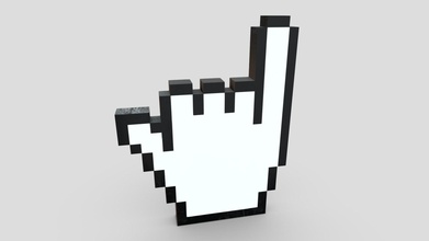 cursor hand 8 - buy royalty free 3d model plaggy 0684e86 symbol let you see wave s made plastic 2048 x pbr textures normal map baked high poly if need help have question please do not hesitate contact me happy oh like want support plaggynet gmailcom formats fbx dae max obj mtl png polygon 74 vertices 76 yes ao albedo metal rough materials uv mapped unwrapped uvs non overlapping 3d print model - Mito3D