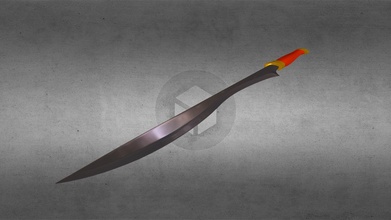 curved sword - 3d model stevenjg100 f09ab95 3d print model - Mito3D