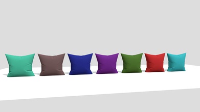 cushions - buy royalty free 3d model zlevi d558429 set 7 velvet modelled blender 282 textured substance painter materials can controlled modified using node setup provided file thanks choosing product 3d print model - Mito3D
