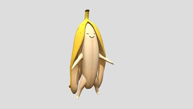 cute banana boy wip - 3d model joranpotze f68c3eb 3d print model - Mito3D