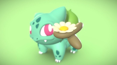 cute bulbasaur - buy royalty free 3d model lessab3d thiagolessa90 flower pokemon nintendo love 3dprint 3d print model - Mito3D