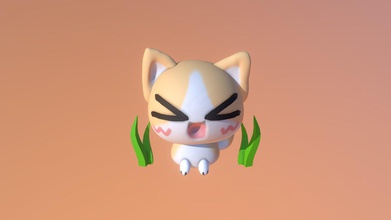 cute cat - download free 3d model hafiy alhamid hafiyalhamidbackup 7d257db i&rsquo ve made my modelling classs poly count 149 830 3d print model - Mito3D