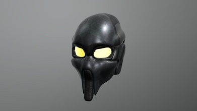cybernetic helmet 1 masked - buy royalty free 3d model shimtimultimedia ef9794c 3d print model - Mito3D