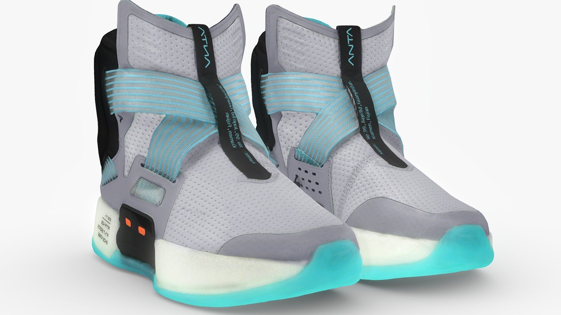 Cyberpunk Mode Sneaker 4 städtisch Techwear Kaufen Lizenzgebühren frei 3d Modell Vincent Vincentseite Zukunft Schuhe Nike Schuhwerk umgekehrt adidas yeezy Balenciaga scifi 3D print model - Mito3D