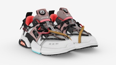 Cyberpunk Mode Sneaker 8 Techwear scifi Kaufen Lizenzgebühren frei 3d Modell Vincent Vincentseite städtisch Schuhe Stiefel Nike Trainer Schuhwerk umgekehrt adidas yeezy 3d print model - Mito3D