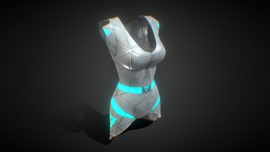 cyberpunk girl armour suit - white buy royalty free 3d model vj lucid dreams vjluciddreams bbcc671 dystopian future met party neo tokyo she drugged like never saw anyone think taking new drug called &ldquo reality&rdquo if you want custom texture can ask me post your request so content quad mesh 4096x4096 px process digital painting coat visuals wwwluciddreamsvisualscomar 3d print model - Mito3D