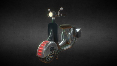 cyberpunk ciclomotor 3d modelo tommccahey 4041b4c 3d print model - Mito3D