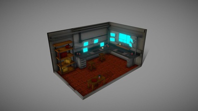 cyberpunk room - 3d model ian blastcorn bd34efa 3d print model - Mito3D