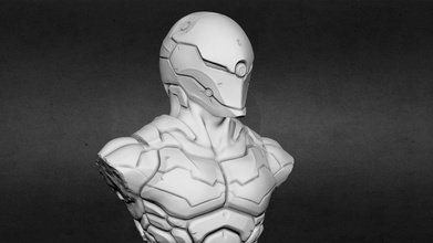 cyborg ninja buste acheter royalties libre 3d modèle seberdra 0be8a03 3d print model - Mito3D