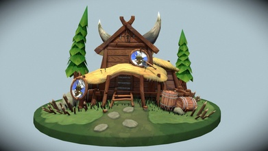 dae villages viking tavern - download free 3d model remyg11 ac250e7 3d print model - Mito3D