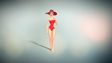 dahlia - beach girls pack 3d model stellargameassets 0963029 3d print model - Mito3D