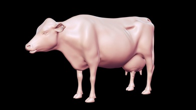 lechería vaca malla base 3d modelo comprar realeza gratis granjero peternak3d d8bfa80 3d print model - Mito3D
