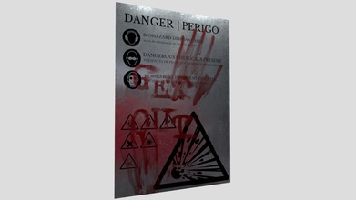 danger sign - download free 3d model par0xysmart par0xysm 0d0e58c 3d print model - Mito3D