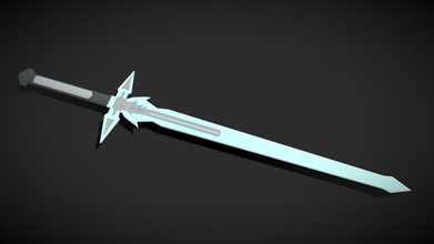 Sombrio repulsivo Kirito espada pobre estilo Comprar realeza livre 3d modelo blumbum produções ab5befb 3d print model - Mito3D