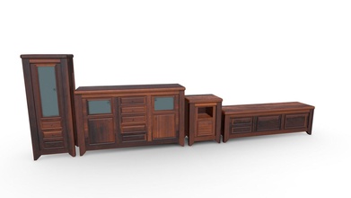dark wood cabinet set game assets - buy royalty free 3d model me&my3d ieva lickiene 12c242d 3d print model - Mito3D