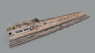 day 136 railway & train station - 1scanaday download free 3d model edemaistre 8081d4a 3d print model - Mito3D