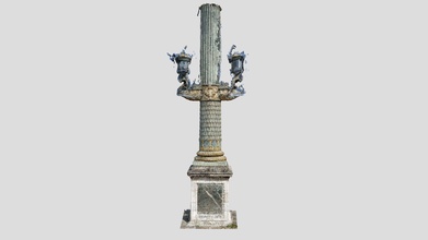 day 137 parisian lamppost - 1scanaday download free 3d model edemaistre 7515416 3d print model - Mito3D