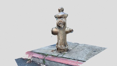 day 14 golden hydrant - 1scanaday download free 3d model edemaistre 6c44594 3d print model - Mito3D