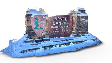 day 37 bryce canyon sign - 3d model everypoint 6f2193e 3d print model - Mito3D