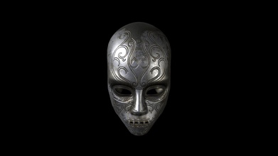 death eater bellatrix lestrange mask - 3d model diego perea diegopere 799d784 made 3ds max substance painter 3d print model - Mito3D
