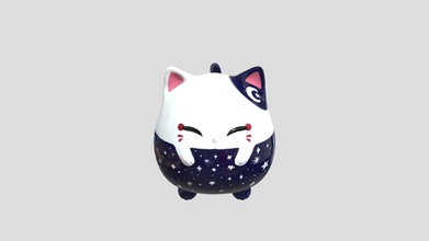 decorativo gato michirin baixar livre 3d modelo abóbora joannaga505 44aa979 3d print model - Mito3D