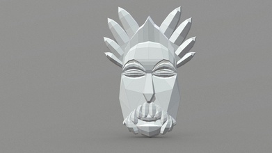 dekorativ Maske download frei 3d Modell ilona Khovan ilonart 1765e30 3d print model - Mito3D