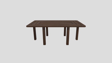 decorative outdoor table - download free 3d model sgnmz 79f94e6 wooden all quads mesh no tris n-gons ready subsurface textures added jpg files dimensions x y z 109 61 40 cm 3d print model - Mito3D