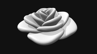 decorative rose flower - buy royalty free 3d model ritordp 0d4b9c4 3d print model - Mito3D