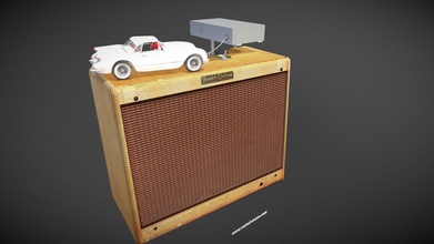 deluxe amp whizzer & corvette model car - 3d rusted moon rusted-mooncom cacbfec 3d print model - Mito3D