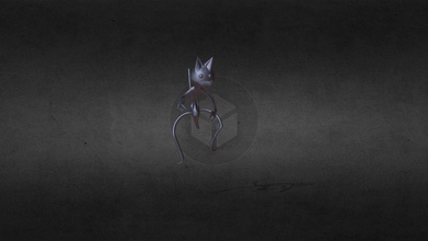 demon cat creature - download free 3d model blackcat413 8573745 3d print model - Mito3D