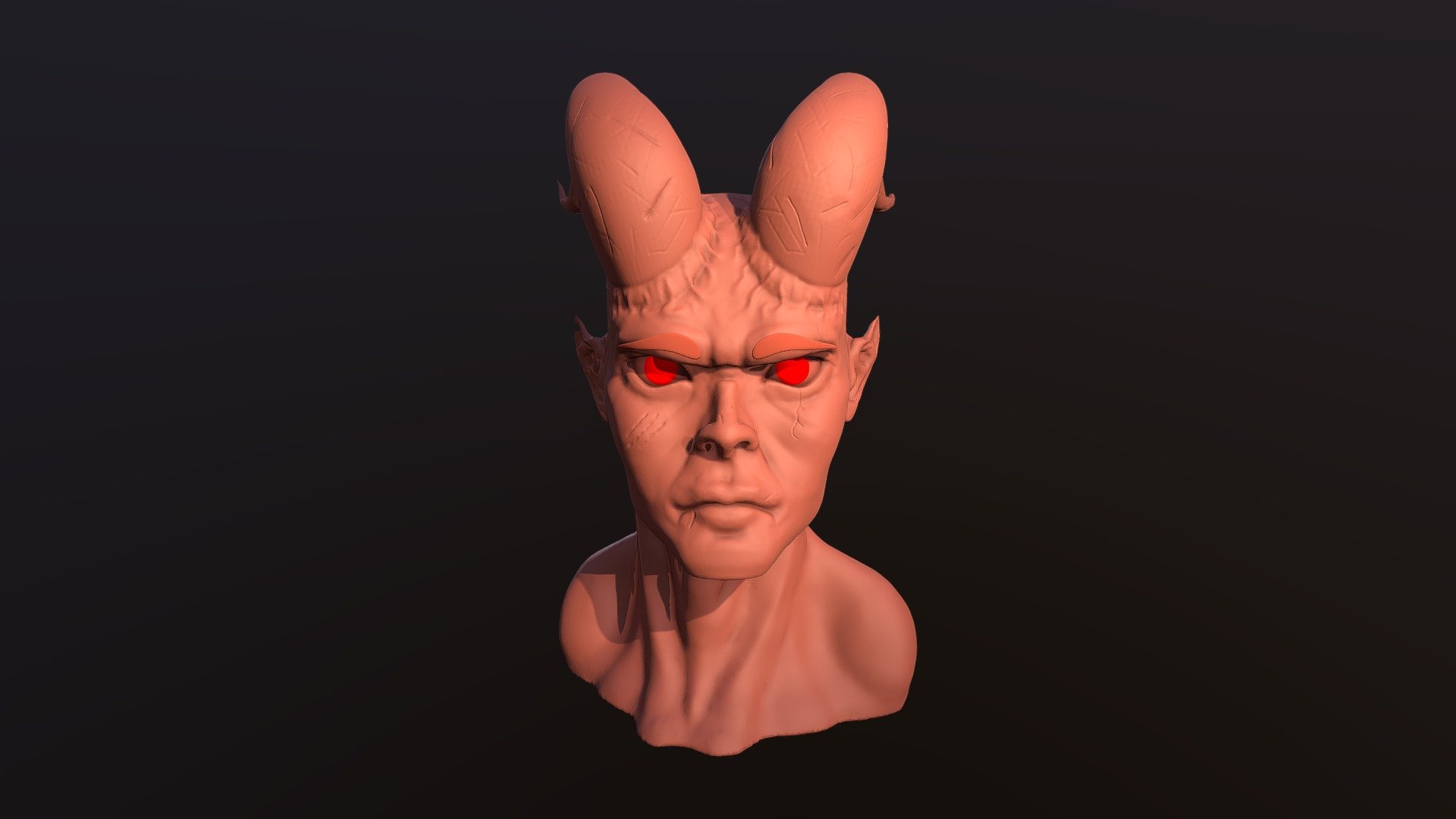 demon head - 3d model dekriem e3a9396 3D print model - Mito3D