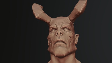 demonio cabeza esculpir 01 comprar realeza gratis 3d modelo rumpelstiltskin stl cara humanoide diablo ciencia Listo impresión imprimible personaje realista ficción 3d print model - Mito3D