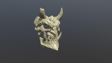 demon mask - buy royalty free 3d model skazok 7532481 3d print model - Mito3D