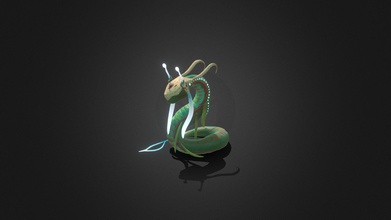 demon snake anim - 3d model amandine breedstraet dinedinetako 23727dd made space static first but wanted animate him little bit cause cutie his even more cute he&rsquo s moving so since not animation couldn&rsquo t move tentacle only did ik head tail fk 3d print model - Mito3D