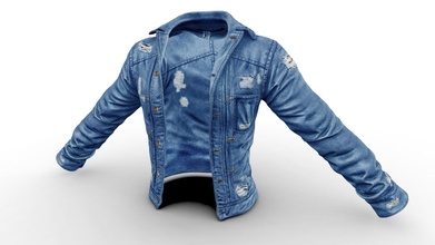denim giacca 3d modello aquila rajawali1 cd10b34 3d print model - Mito3D