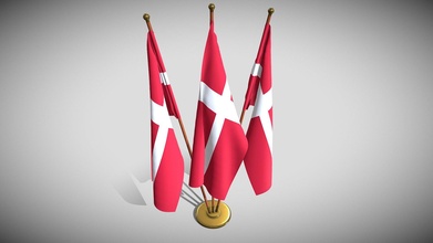 Danemark drapeau pack acheter royalties libre 3d modèle dragosburian 9b6c6ea 3d print model - Mito3D