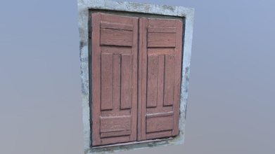 derelict wooden window - buy royalty free 3d model urban 3dscans davisandersons ee8e03c 3d print model - Mito3D