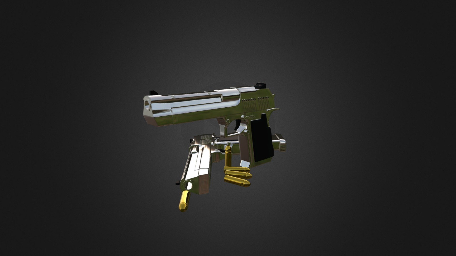 desert eagle gun - modelo 3d rudikn 6222444 não 100 3D print model - Mito3D