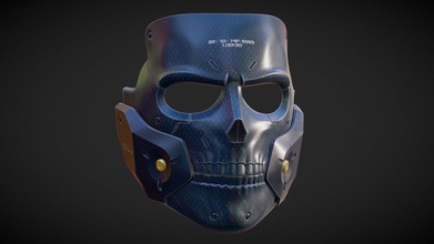 die-hardman mask death stranding - buy royalty free 3d model mike blueg mikeblueg 527fad5 3d print model - Mito3D