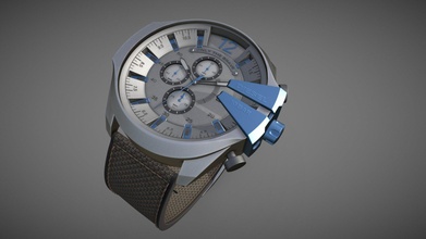 Diesel Mega Chef Uhren 3d Modell Denisshurduk a01095c 3d print model - Mito3D