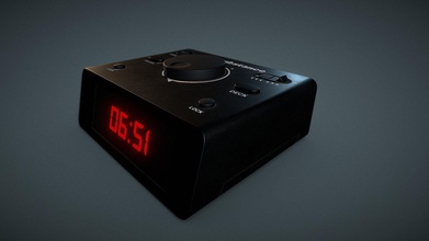 digital alarm props - 3d model manfredi maxime zeworm dc15651 clock made 3ds max substance texturing exercise easy point learn painter look all possibilities my first try time sketchfab tell me you think still lot can&rsquo t wait 3d print model - Mito3D