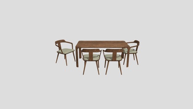 dining table - 3d model nikkhator1 92ac856 worked modeling texturing 3d print model - Mito3D