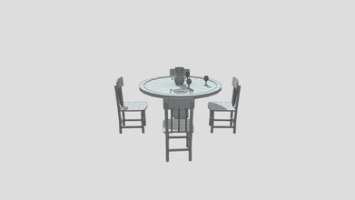 dinning table - 3d model fortunedrawing 184dac0 3d print model - Mito3D