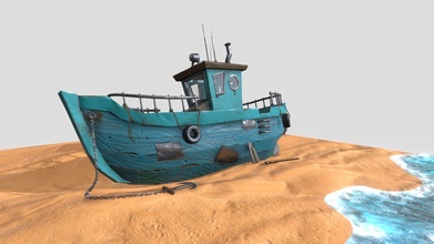 diorama boat - download free 3d model danielekaito 8829269 3d print model - Mito3D