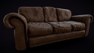 dirty worn brown leather couch pbr - buy royalty free 3d model estrolapak 97bcce9 4k textures please view hd not sd full res package metallic roughness specified important if you need other after buying can provide following can&rsquo t upload because sketchfab&rsquo s limit 1gb arnold 5 ai standard corona mesh maps specular gloss unity & vray texture atlas so used one material done 2k also sofa without bottom wooden supports equals total 6002 vertices 11972 tri&rsquo 5986 faces edges 7130 14212 7186 14292 imported into maya obj separate get different components assign each component it&rsquo corresponding feel modify deleted affecting uv&rsquo example re re-sale giveaway prohibited 3d print model - Mito3D